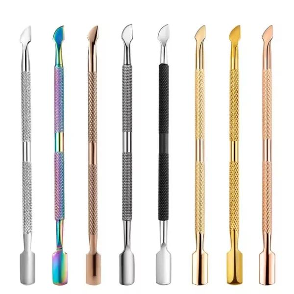 Hot Sale Double Sided Stainless Steel Nail Cuticle Pusher Nail Polish Remover Nail Supplies Tools - Image 6