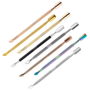 Hot Sale Double Sided Stainless Steel Nail Cuticle Pusher Nail Polish Remover Nail Supplies Tools