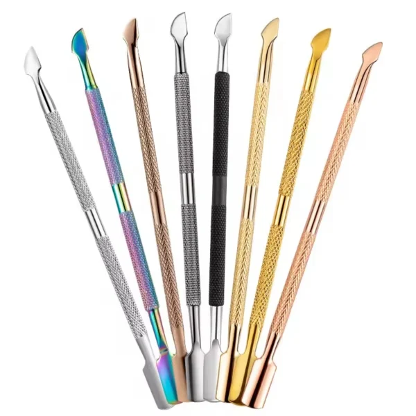 Hot Sale Double Sided Stainless Steel Nail Cuticle Pusher Nail Polish Remover Nail Supplies Tools - Image 2