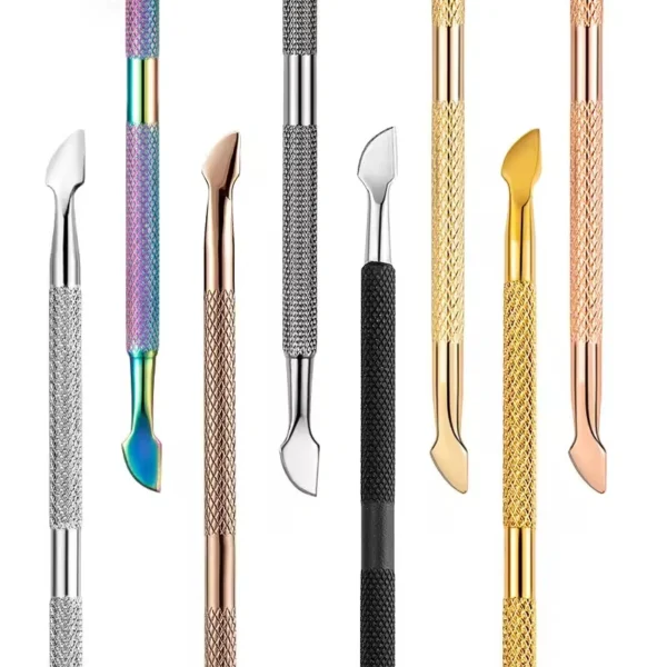 Hot Sale Double Sided Stainless Steel Nail Cuticle Pusher Nail Polish Remover Nail Supplies Tools - Image 3