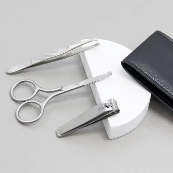 Manicure Pedicure Grooming Set With Leather Case​ - Image 2