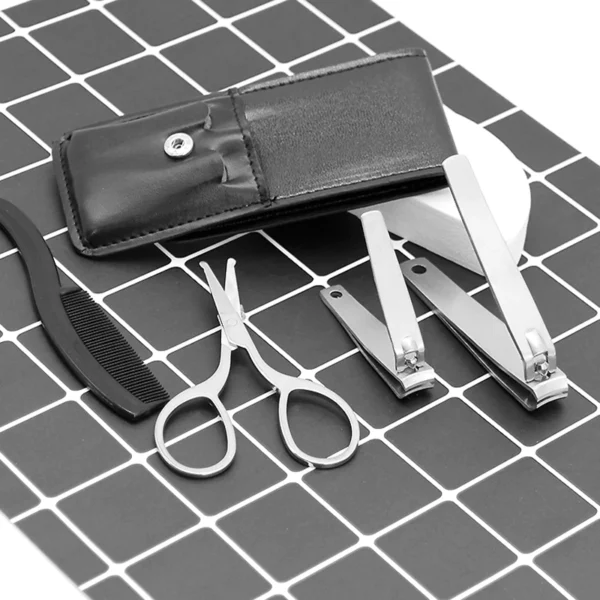 Manicure Pedicure Grooming Set With Leather Case​ - Image 4