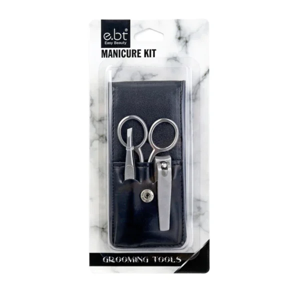 Manicure Pedicure Grooming Set With Leather Case​