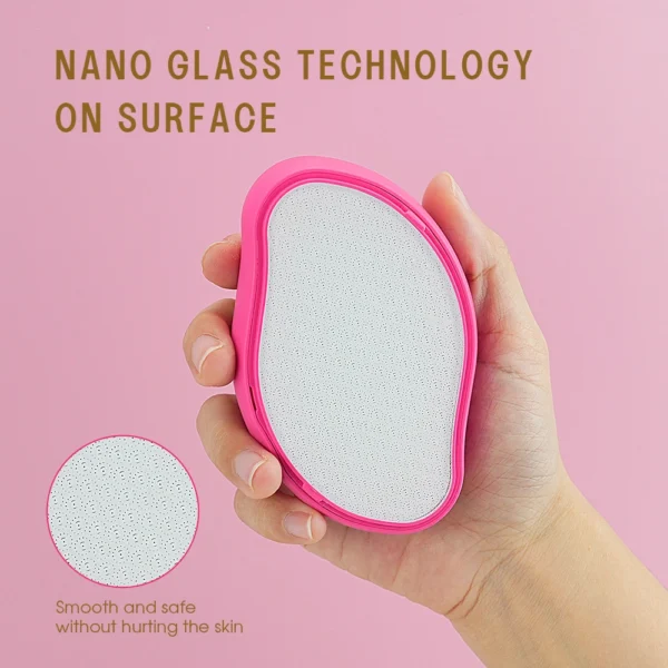 Glass Foot File Rose Red With Cover - Image 3