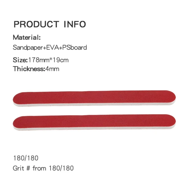 Wholsale180 Red Best Nail File - Image 3