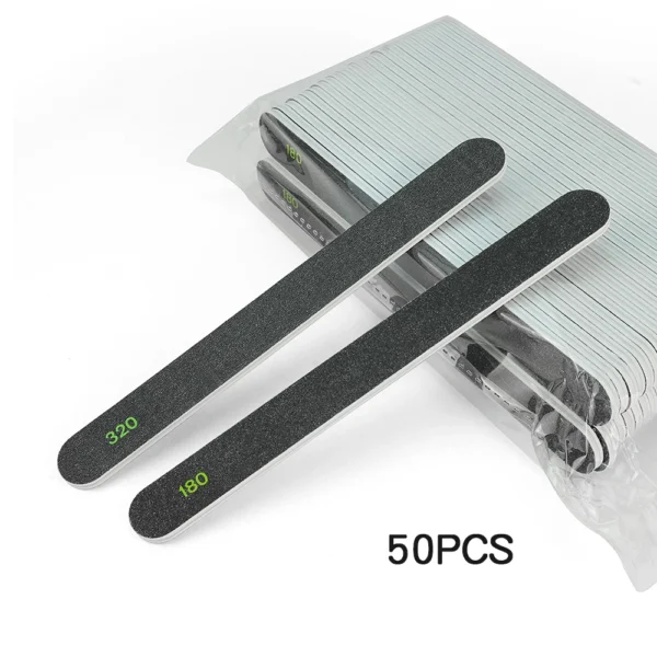 Green Tea Nail File Large Emery Boards for Natural Nails - Image 2