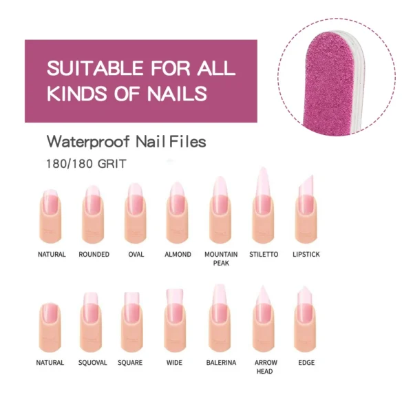 Rose Red Banana Shaped Nail File - Image 5