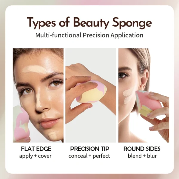Large Makeup Sponge Blenders Beauty Sponges Egg Shaped - Image 2