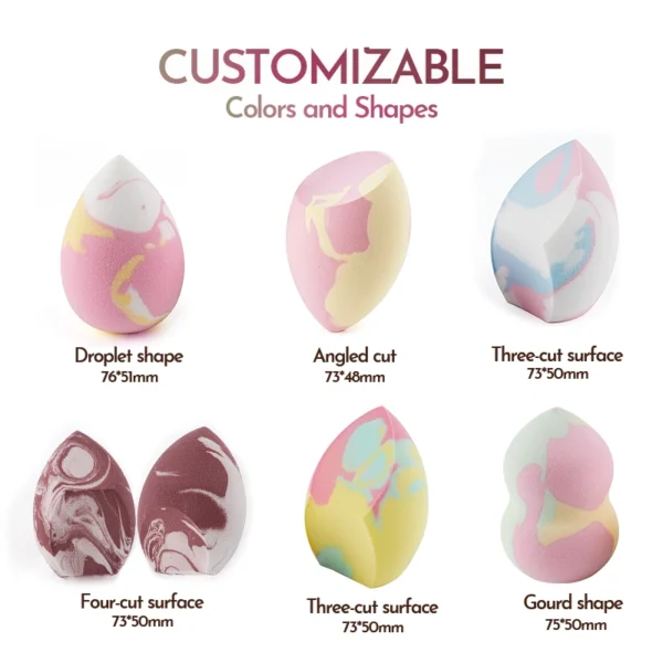Large Makeup Sponge Blenders Beauty Sponges Egg Shaped - Image 7