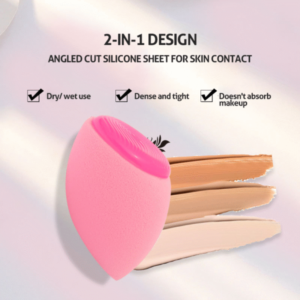 Silicone makeup egg Sponge and Powder Puff - Image 3